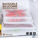 Travel Pouch Organizer Bag Zipper Storage Plastik Ziplock DELKOCHOICE