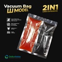 Plastik W SEAL 2in1 Vacuum Bag Kemasan Saus Sambal Kecap Saos Bumbu 10x12 DELKOCHOICE