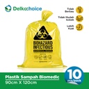 Kantong Plastik Sampah Limbah Infeksius Biomedis BioHazard Kuning Trash Bag Yellow DELKOCHOICE