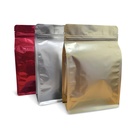 Flat Bottom Red Plastik Klip Standing Pouch Ziplock Kemasan Makanan