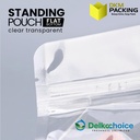 Flat Bottom Clear Bening Transparan Plastik Kemasan Makanan 18x26cm