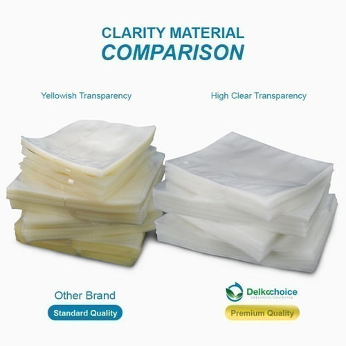 Vacuum Bag Makanan POLOS 25x30cm Vakum Plastik SMOOTH DELKOCHOICE