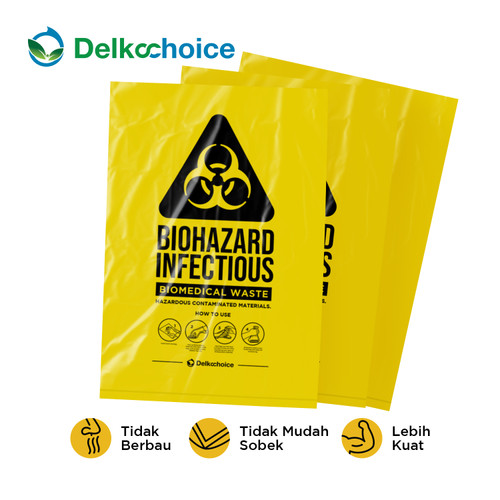 Kantong Plastik Sampah Jumbo Tebal Premium Trash Bag Delkochoice 50x75