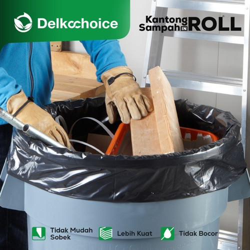 Kantong Plastik Sampah Roll Jumbo Trash Bag Premium Tebal Delkochoice