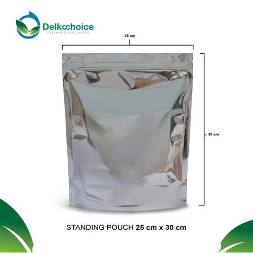 Standing Pouch 25x35cm TRANSMETZ ZIPLOCK ALU FOIL DELKOCHOICE TERMURAH
