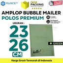 Amplop Bubble Mailer Bag Green 23x26cm Polybubble Envelope RUSFET