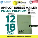 Amplop Bubble Mailer Bag Green 12x18cm Polybubble Envelope RUSFET