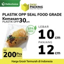 Plastik OPP SEAL LEM KUAT Kemasan Garment Makanan 10x12cm DELKOCHOICE