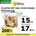 Plastik OPP SEAL LEM KUAT Kemasan Garment Makanan 15x17.5cmDELKOCHOICE