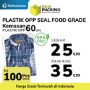Plastik OPP SEAL LEM KUAT Kemasan Garment Makanan 25x35cm DELKOCHOICE