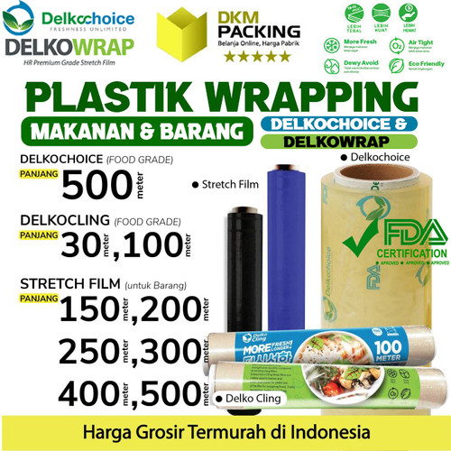 Plastik Wrapping Makanan FOOD GRADE / Stretch Film Wrap Bungkus Barang