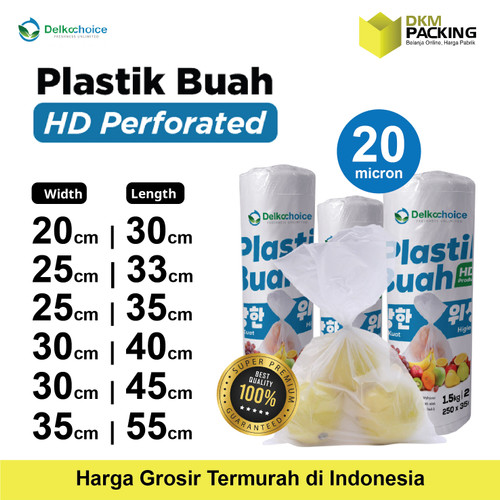 PLASTIK KANTONG HD ROLL BAG BUAH SAYUR DAGING FOTOCOPY DELKOCHOICE