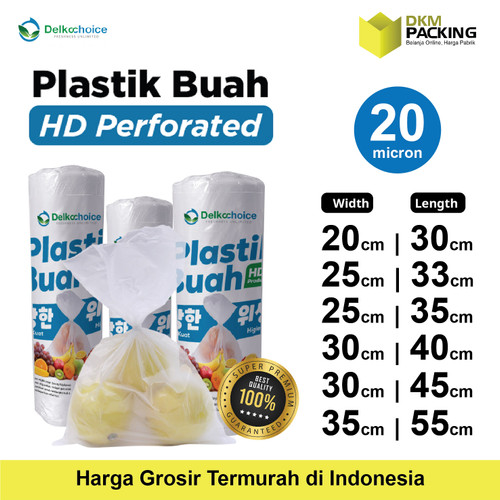 KANTONG PLASTIK BUAH SAYUR DAGING FOTOCOPY HD ROLL BAG DELKOCHOICE