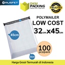 Plastik Polymailer PACK LOW COST Amplop Polimailer PUTIH 32x45 RUSFET