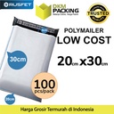 Plastik Polymailer PACK LOW COST Amplop Polimailer PUTIH 20x30 RUSFET