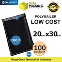 Plastik Polymailer PACK LOW COST Amplop Polimailer HITAM 20x30 RUSFET