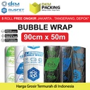 Plastik Bubble Wrap Packing 90CMx50M Bubblewrap DKM RUSFET TEBAL ROLL