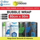 Plastik Bubble Wrap Packing 80CMx50M DKM RUSFET Bubblewrap TEBAL ROLL