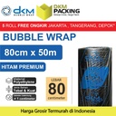 Plastik Bubble Wrap Hitam Premium 80CM x 50M TEBAL DKM+ Bubblewrap
