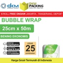 Plastik Bubble Wrap Bening Ekonomis 25CM x 50M TEBAL DKM+ Bubblewrap