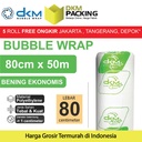 Plastik Bubble Wrap Bening Ekonomis 80CM x 50M TEBAL DKM+ Bubblewrap