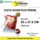 Plastik Vacuum Bag Plastic Kemasan Vakum Makanan 25x37.5cm DELKOCHOICE