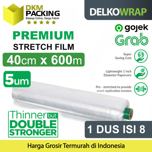 Plastik Wraping Stretch Film BOLT 40x600m Wrapping DUS OJOL DELKOWRAP