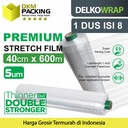 Plastik Wraping Stretch Film BOLT 40x600m Wrapping DUS DELKOWRAP