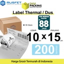 Stiker Label Thermal Printer Resi Sticker Barcode POS A6 10x15cm / DUS
