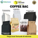 Kemasan Kopi Alumunium Foil Gusset Coffee Pouch Bag Delkochoice