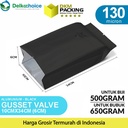 Kantong Alumunium Bag Gusset Valve Kemasan Bubuk 10X34cm Delkochoice
