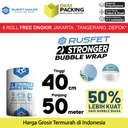 Plastik Bubble Wrap 40cm x 50m RUSFET Bubblewrap Packing Babel / ROLL