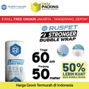 Plastik Bubble Wrap 60cm x 50m RUSFET Bubblewrap Packing Babel / ROLL