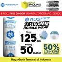 Plastik Bubble Wrap 125cm x 50m RUSFET Bubblewrap Packing Babel / ROLL