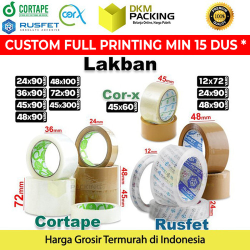 Lakban Bening Coklat Isolasi Solatip Tape OPP Tape Plakban / SATUAN
