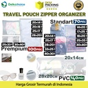 Traveling Pouch Bag Zipper Organizer Plastik Matte POLOS DELKOCHOICE