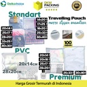 Travel Pouch Zipper Bag Organizer Plastik Matte POLOS DELKOCHOICE