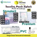 Traveling Pouch Plastik Matte Zipper Organizer Bag POLOS DELKOCHOICE