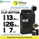 Coffee Bag Pouch FG Valve Kemasan Biji Bubuk Kopi Flat Bottom 13x26cm