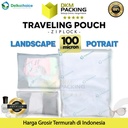 PREMIUM Travel Organizer Plastik Traveling Pouch Zipper Storage Bag