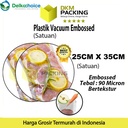 Plastik Vacuum Bag 25x35cm EMBOSS Sealer Makanan Bintik DELKOCHOICE
