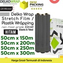 Plastik Wraping Stretch Film 50cm HITAM WRAPPING DELKOWRAP OJOL / DUS