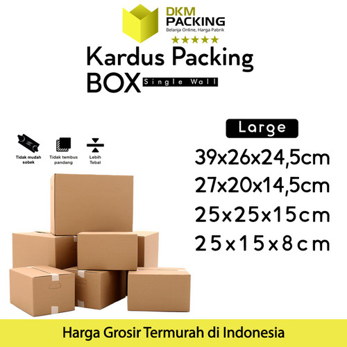 KARDUS PACKING KARTON BESAR BOX KOTAK DUS LARGE RUSFET PACKAGING TEBAL