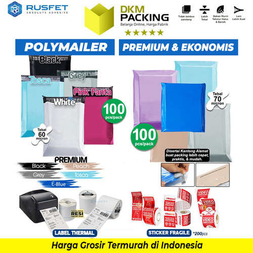 Polymailer POLOS PACK Amplop Plastik Packing Online PREMIUM EKONOMIS