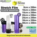 Plastik Wraping Stretch Film 250m DELKOWRAP Wrapping Pembungkus SATUAN