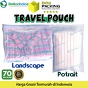 Plastik Traveling Pouch Zipper Matte POLOS Organizer Bag DELKOCHOICE