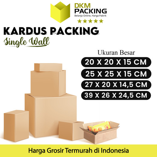 KARDUS PACKING KARTON LARGE BOX KOTAK DUS BESAR RUSFET PACKAGING TEBAL