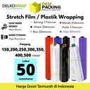 Plastik Wrapping 50cm Stretch Film Wraping DELKO WRAP TERMURAH SATUAN