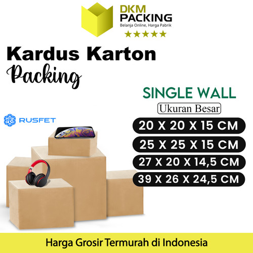 KARDUS PACKING BESAR KARTON BOX DUS LARGE KOTAK PACKAGING POLOS TEBAL
