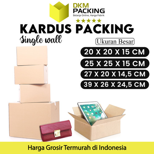 KARDUS PACKING LARGE KARTON BOX DUS BESAR KOTAK PACKAGING POLOS TEBAL